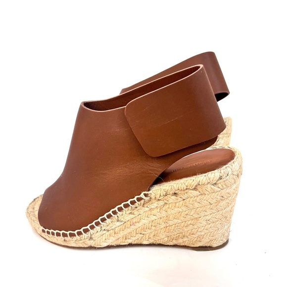 Celine Leather Espadrille Wedge Sandals - Picture 5 of 5